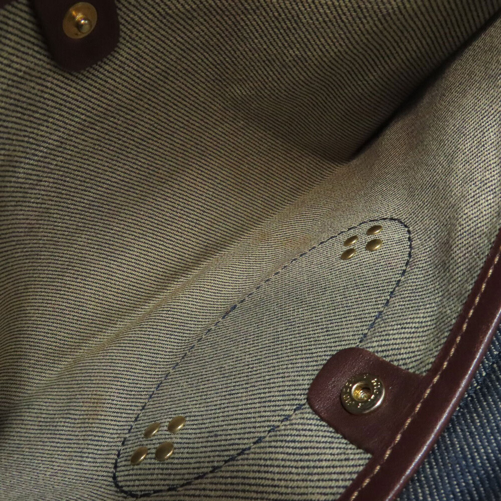 Celine One Shoulder Hobo Bag Macadam Denim - Picture 7 of 11